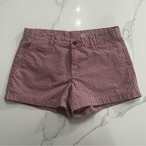 WOMENS GAP 100% COTTON PINK GEOMETRIC DESIGN SHORT SHORTS SIZE 6